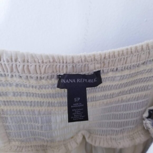 Banana Republic Zephyr Maxi Dress Size S Tiered Gold Stripe - Picture 7 of 7